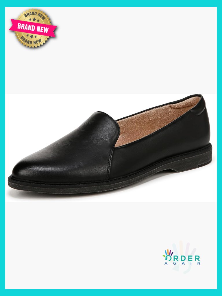 Slip On Loafers Padded Collar Memory Foam Arch Support Comfort Travel Work Shoes